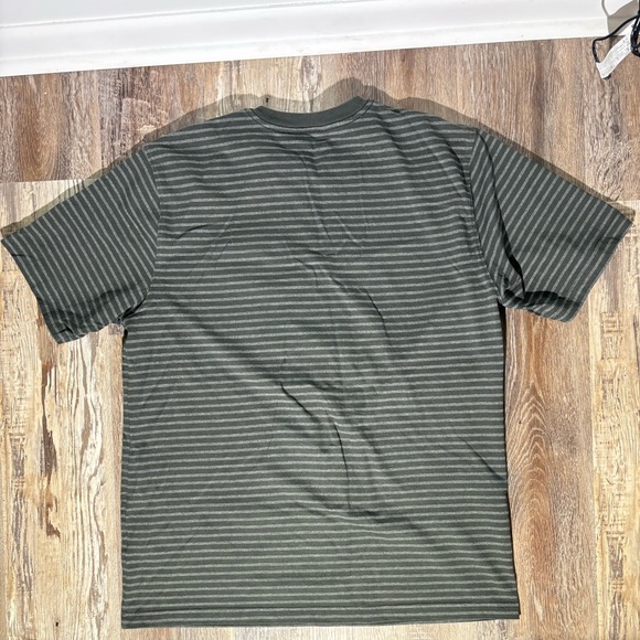 Carhartt Original Fit Short Sleeve Shirt Black Stripe Size Large - Picture 3 of 5